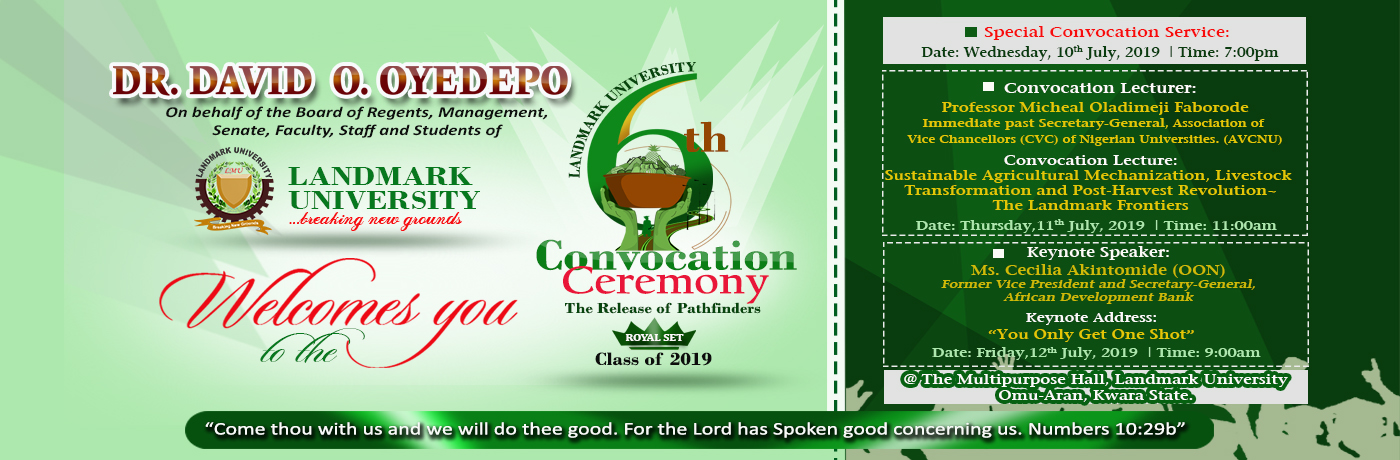 Convocation Ceremony Banner
